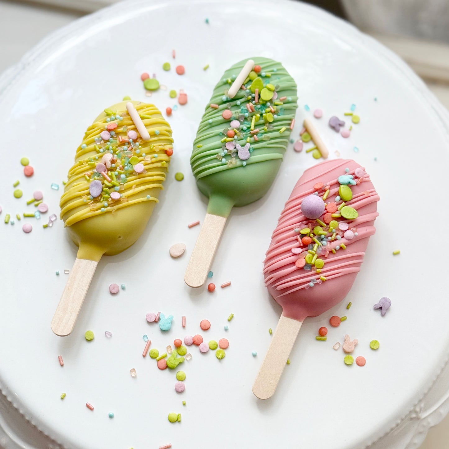 Cakesicles Set mit Osterstreusel
