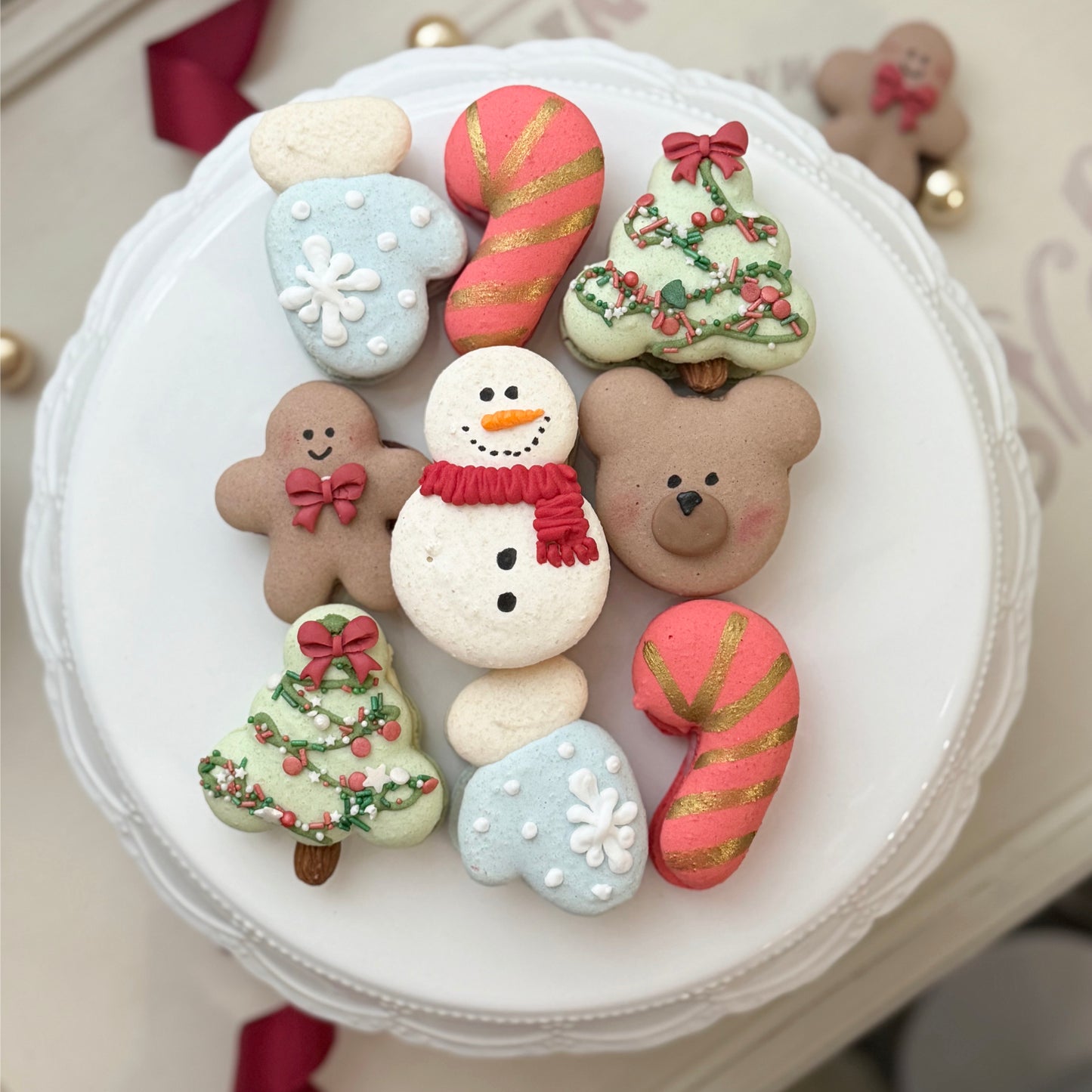 Xmas Macarons "Schneemann"