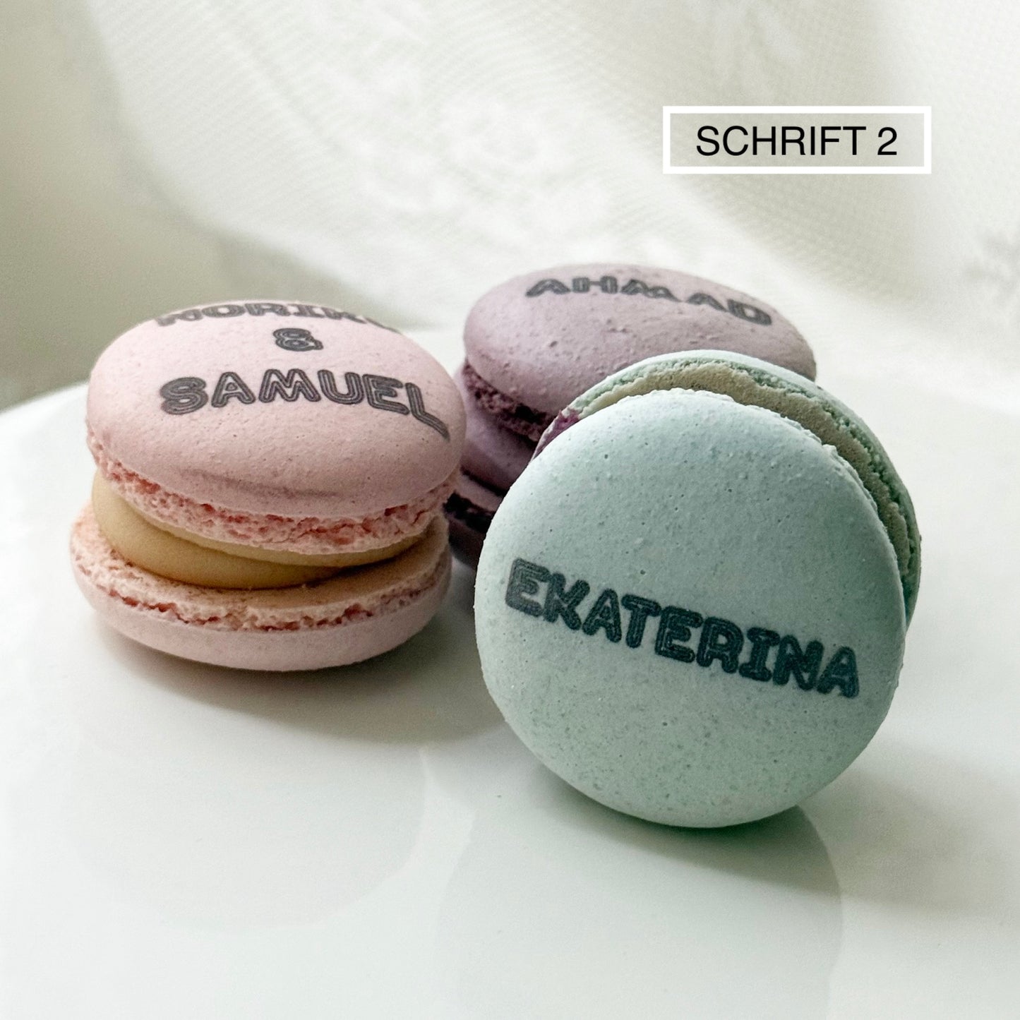 Macarons mit Namen