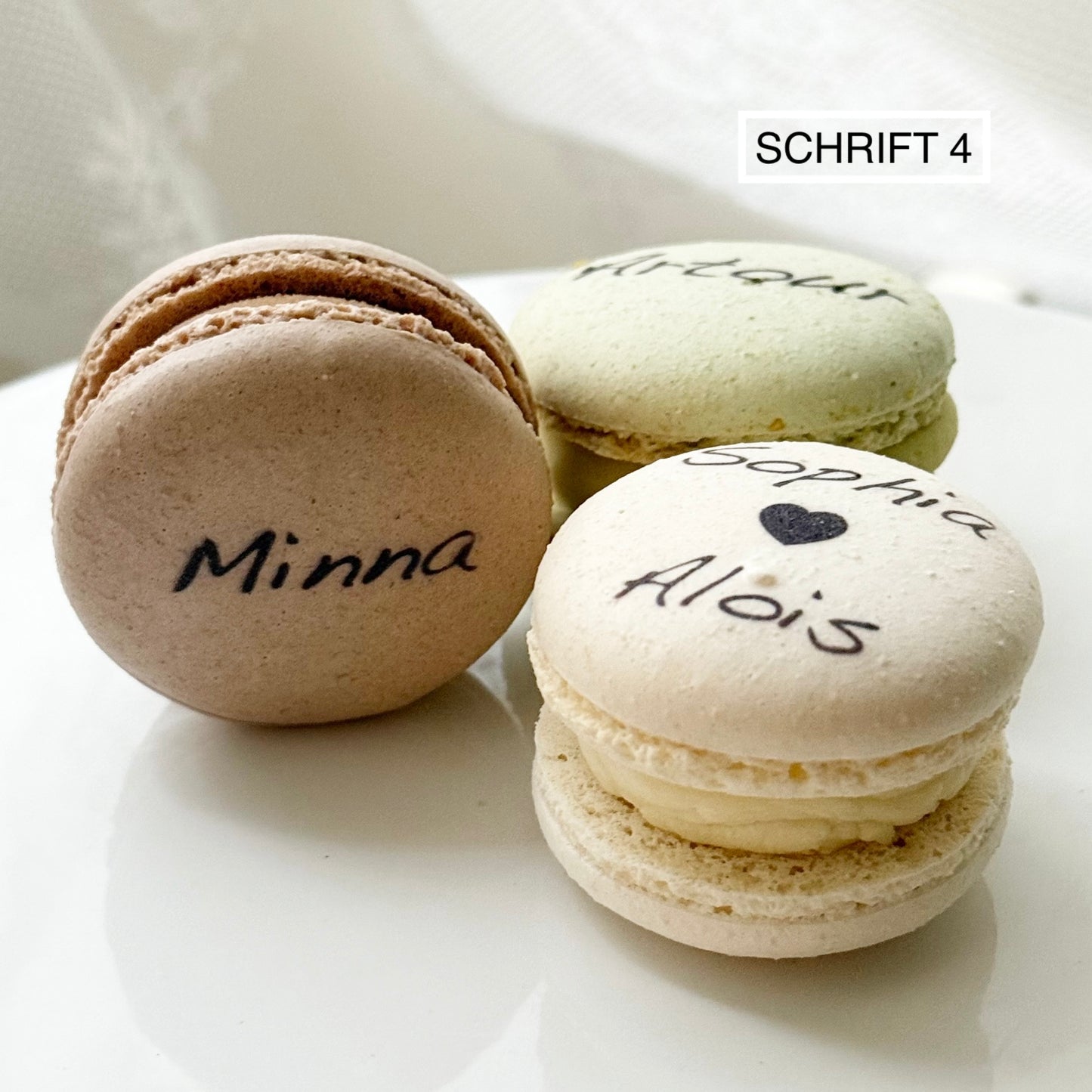 Macarons mit Namen