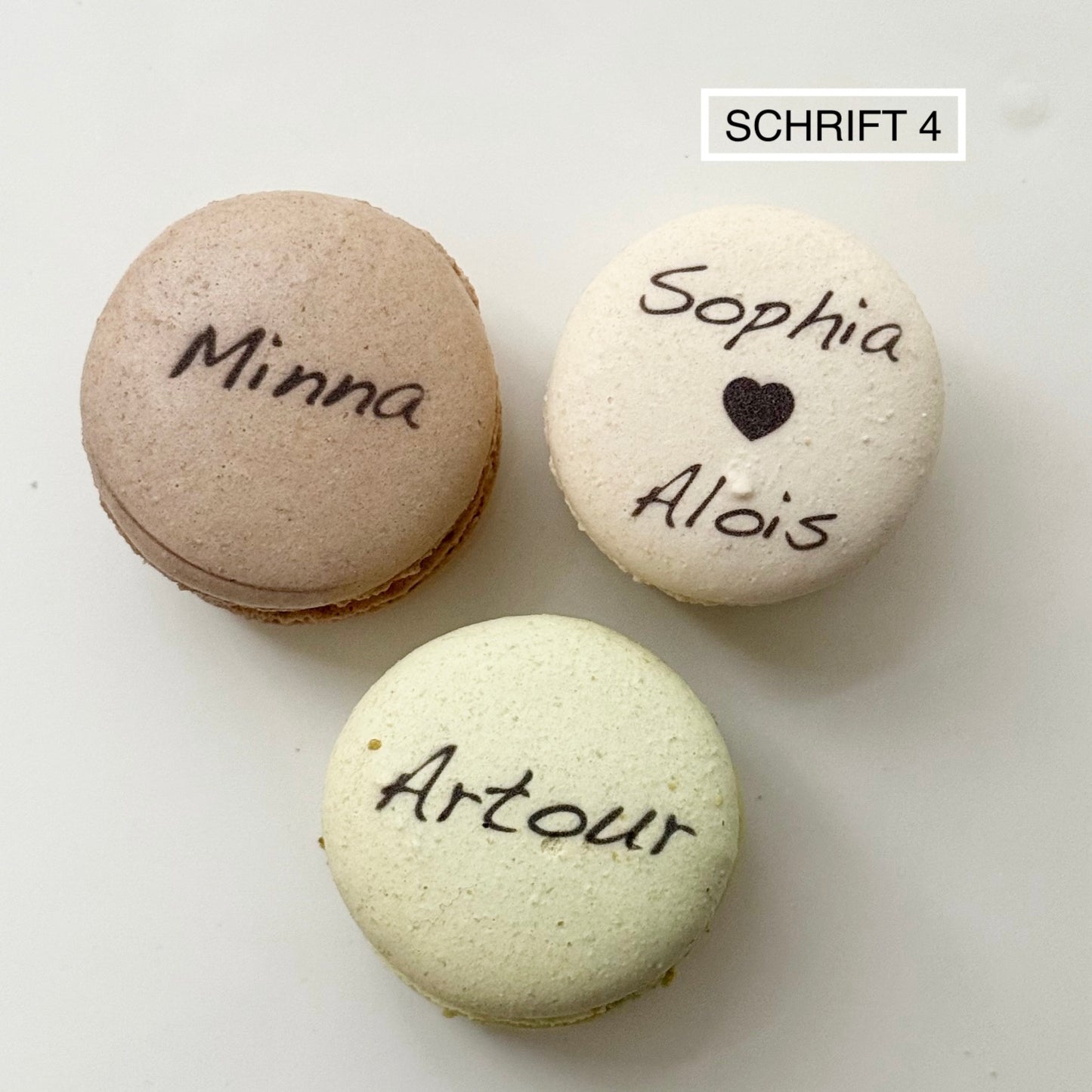 Macarons mit Namen