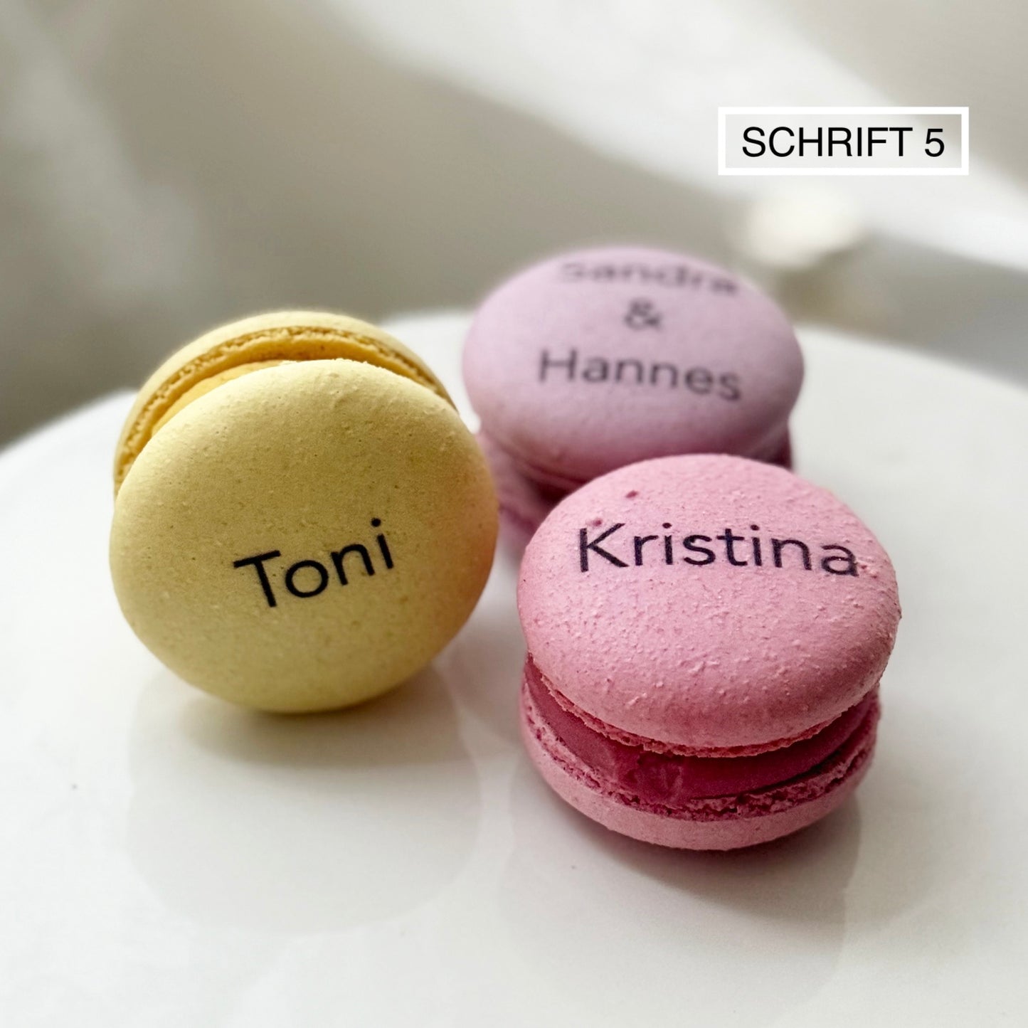 Macarons mit Namen