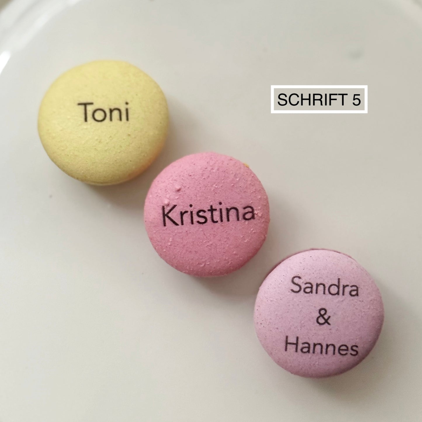 Macarons mit Namen