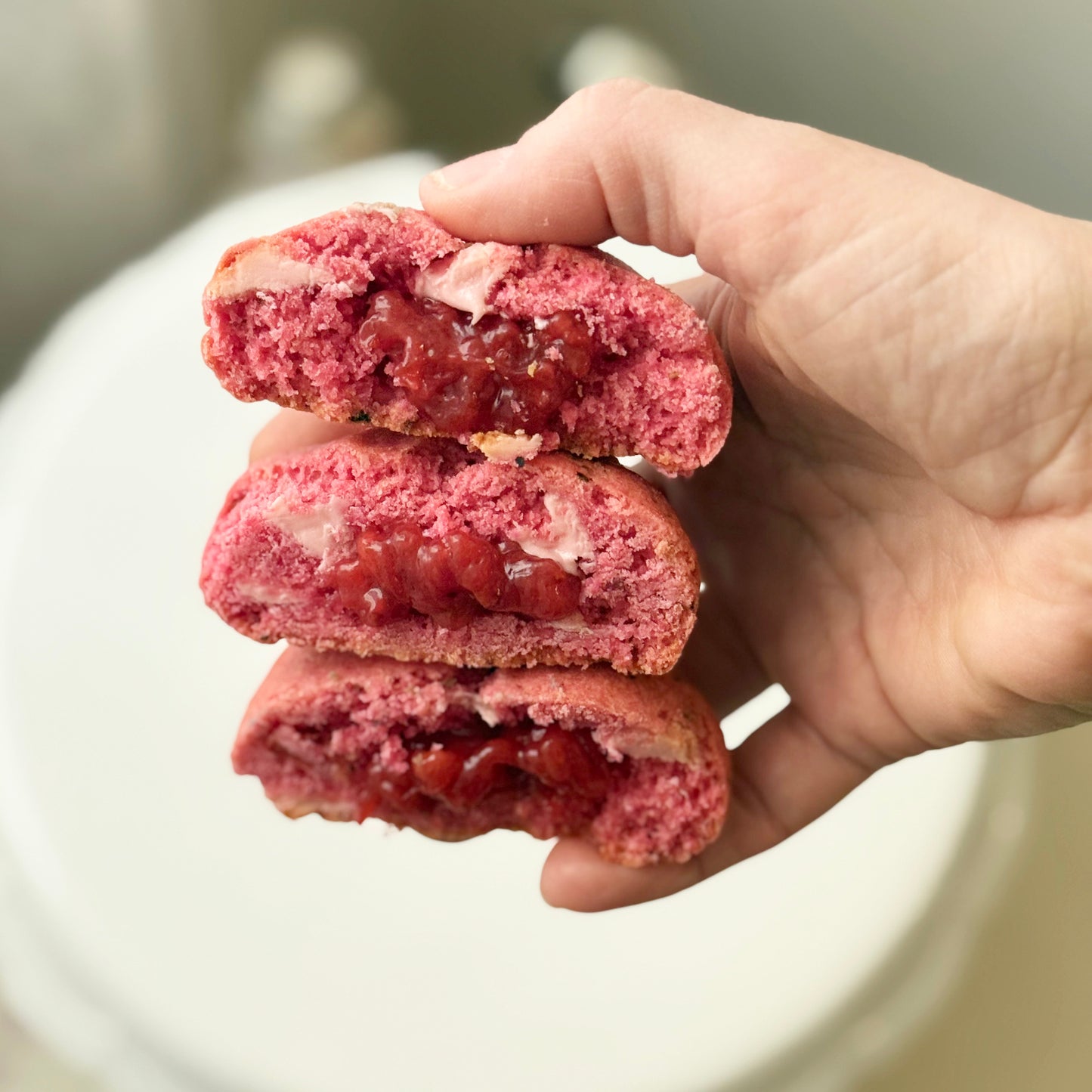 Cookie Erdbeer mit Erdbeerschoko & Erdbeerfüllung