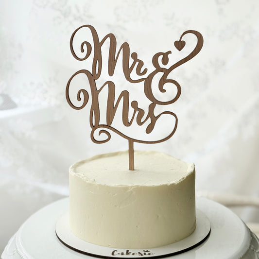 Cake Topper "Mr & Mrs"