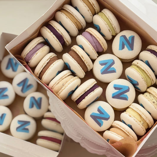 Macarons mit Logo/Motiv