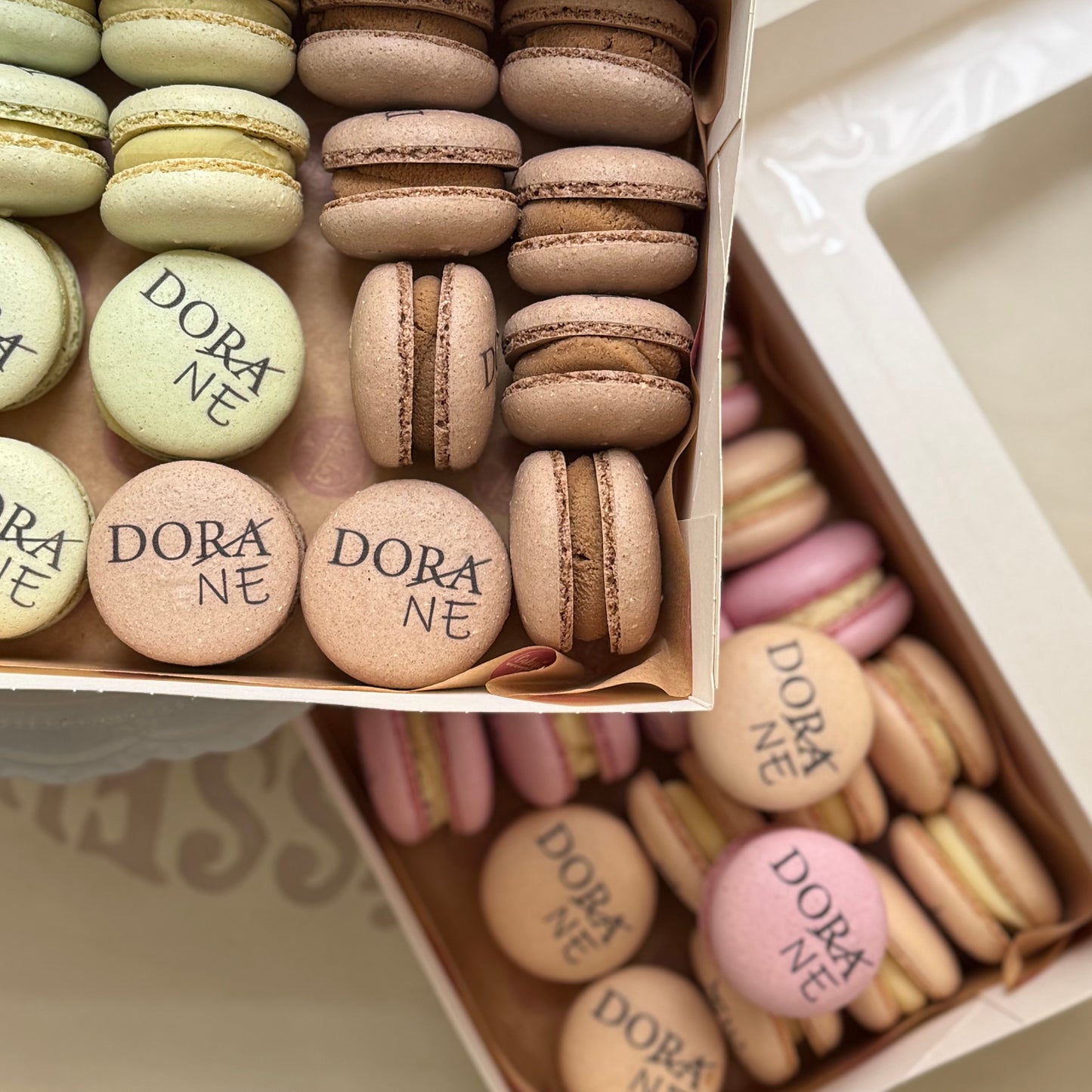 Macarons mit Logo/Motiv