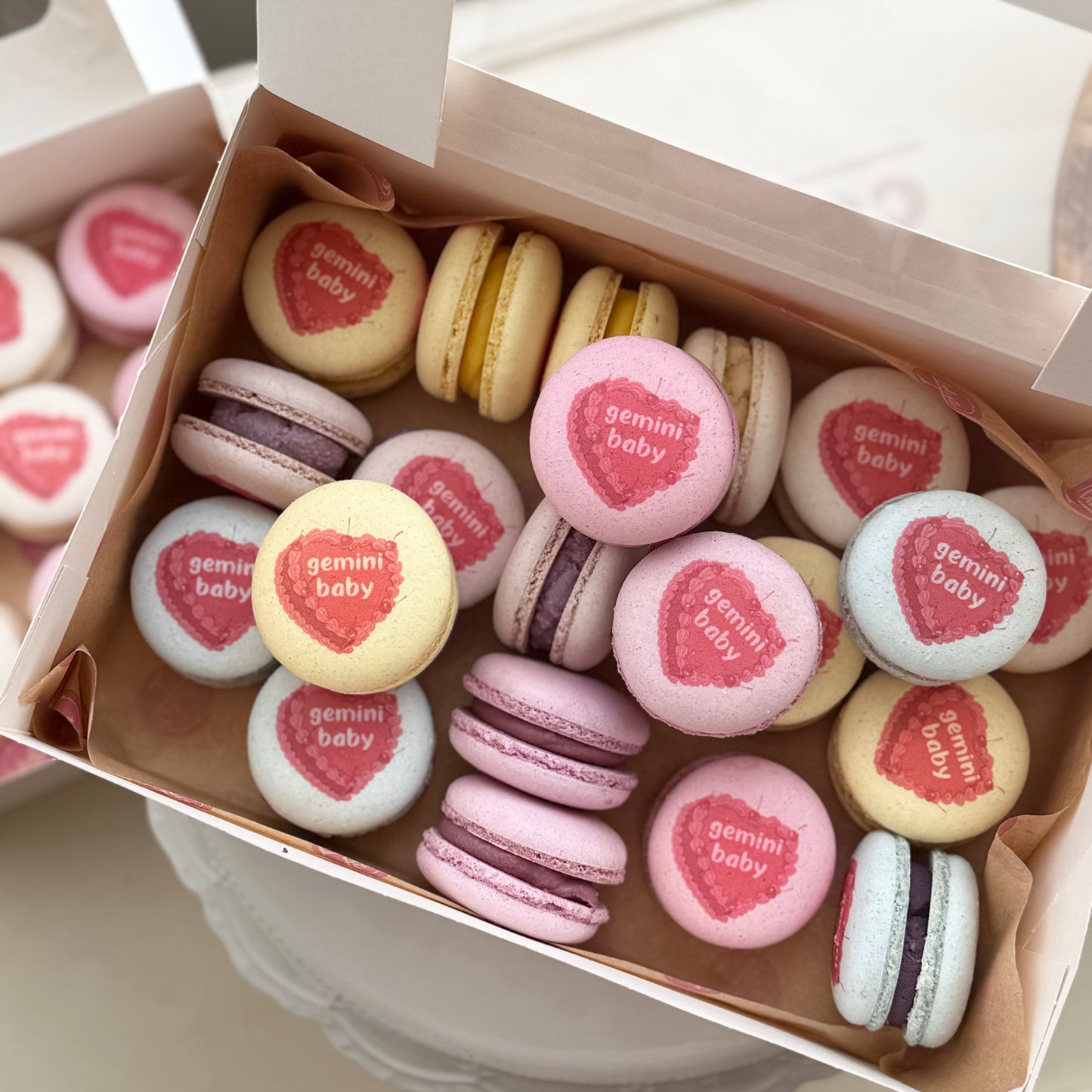 Macarons mit Logo/Motiv